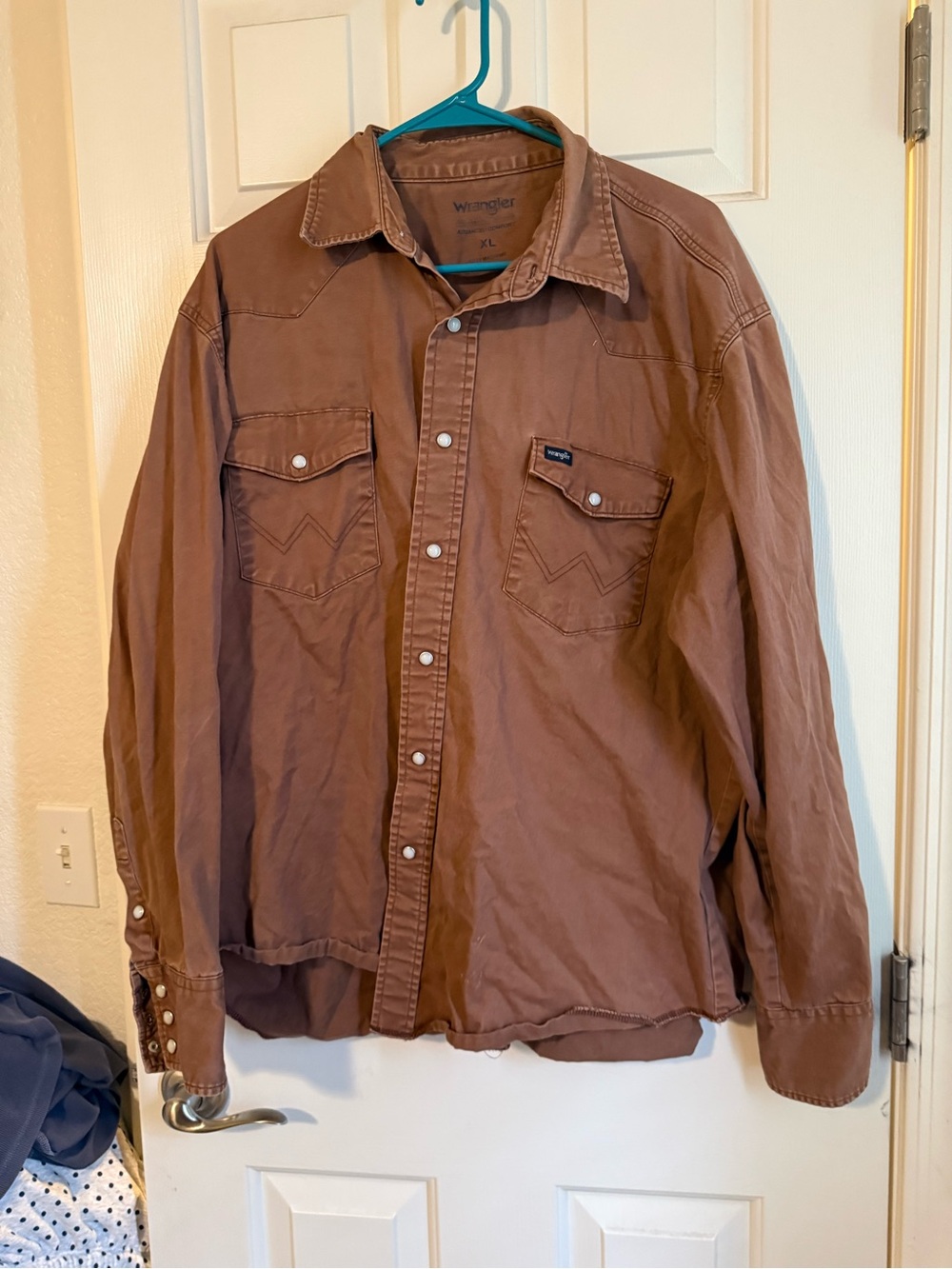Wrangler Brown Lightweight Western Shirt Jacket